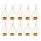 10pcs Gold Metal Diamond Shape Flower Vases Tabletop Wedding Centerpieces Stand